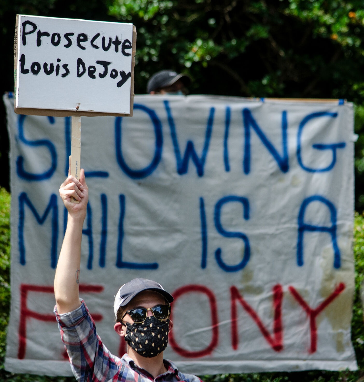 Louis DeJoy Protest